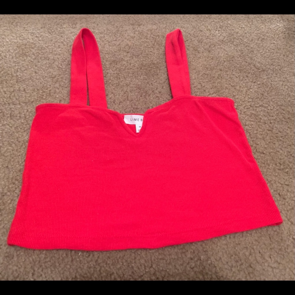 red crop top
